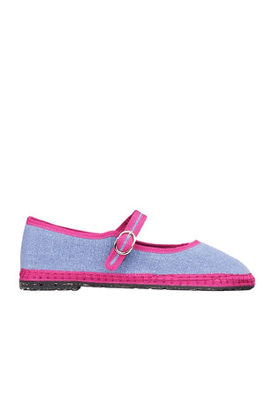 Zapato tipo ballerina lona azul cielo  Flabelus UGGA