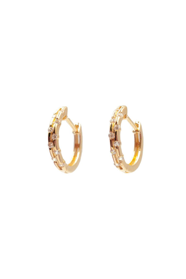 Arracadas oro con zirconia UGGA Juliet Aurel