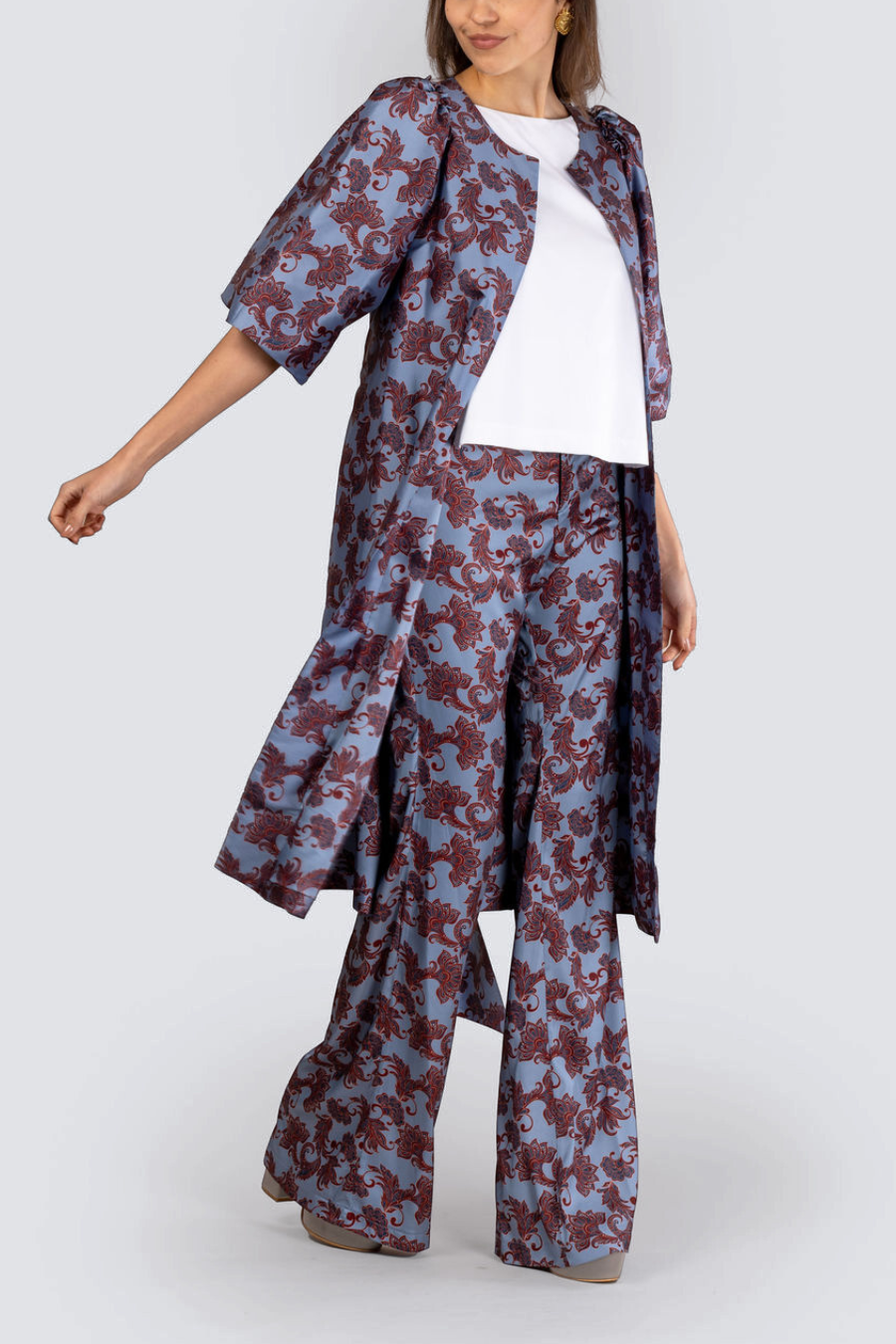 ABRIGO GABARDINA AZUL