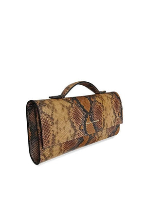 Bolso tipo baguette estampado serpiente UGGA Oriana Rodríguez