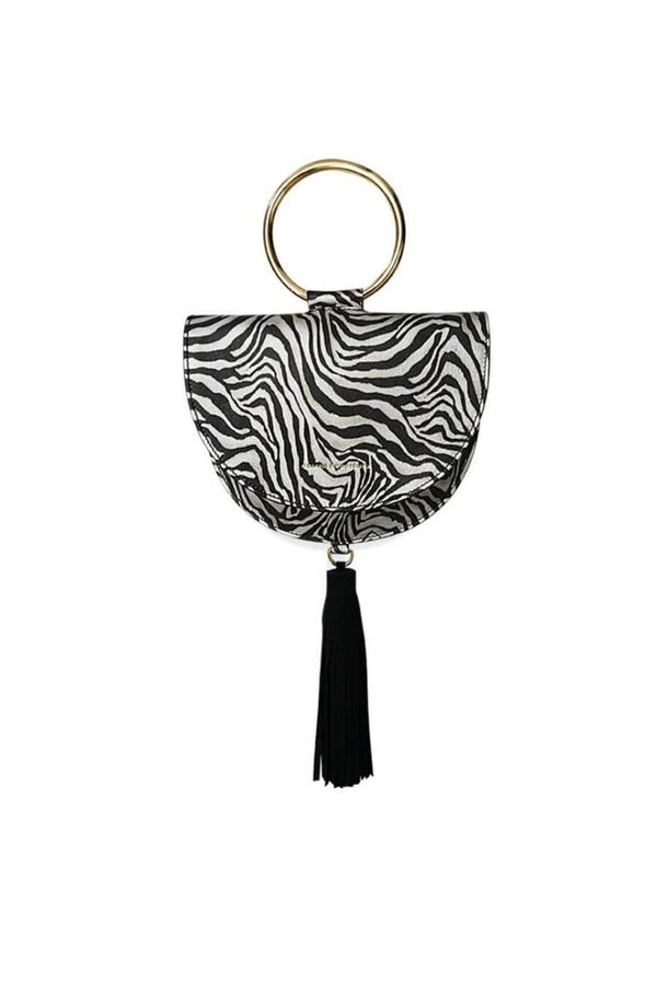 Bolso asa pulsera print zebra UGGA Oriana Rodríguez