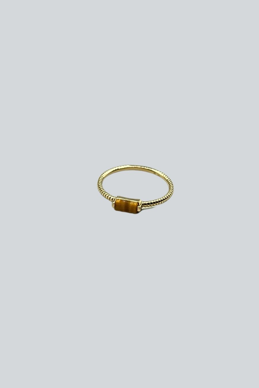 ANILLO THIN LAPIS ZIRCONIA DORADA