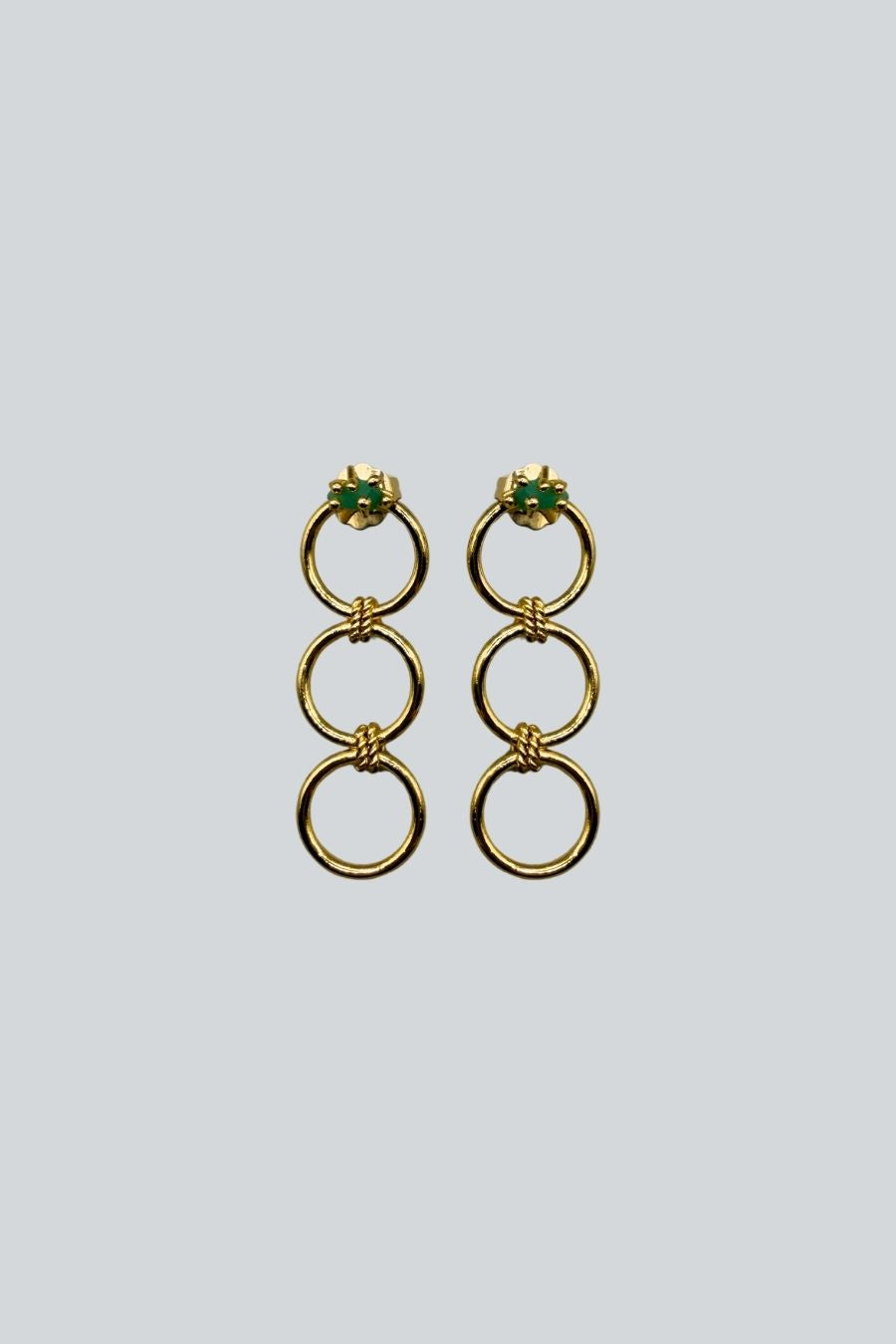 ARETES 3 CIRCULOS TRENZADO