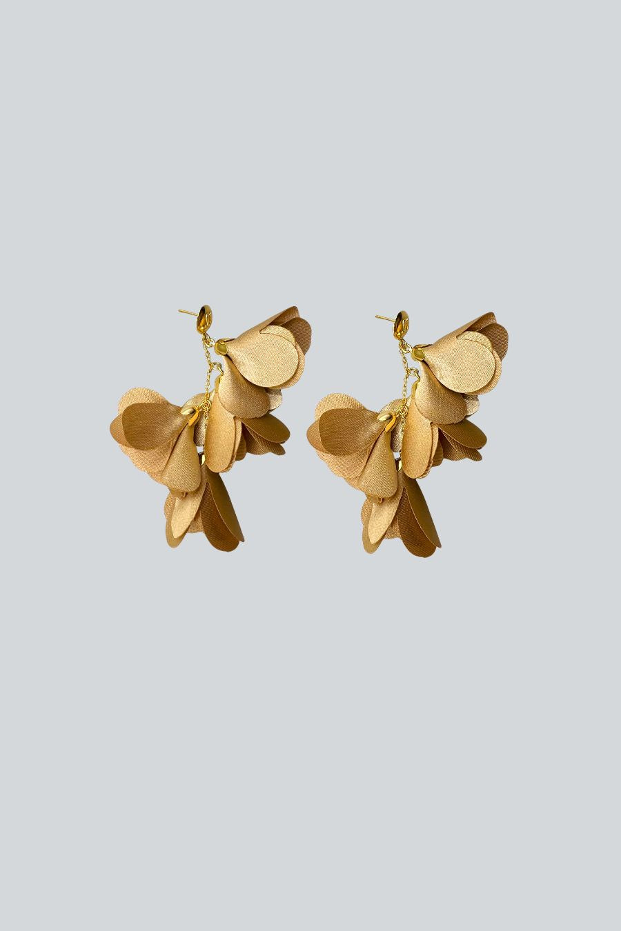 ARETES 4 FLORES CHAMPAGNE