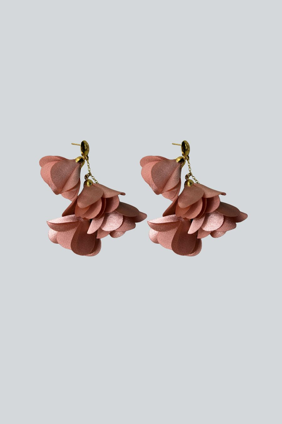 ARETES 4 FLORES ROSA PALO