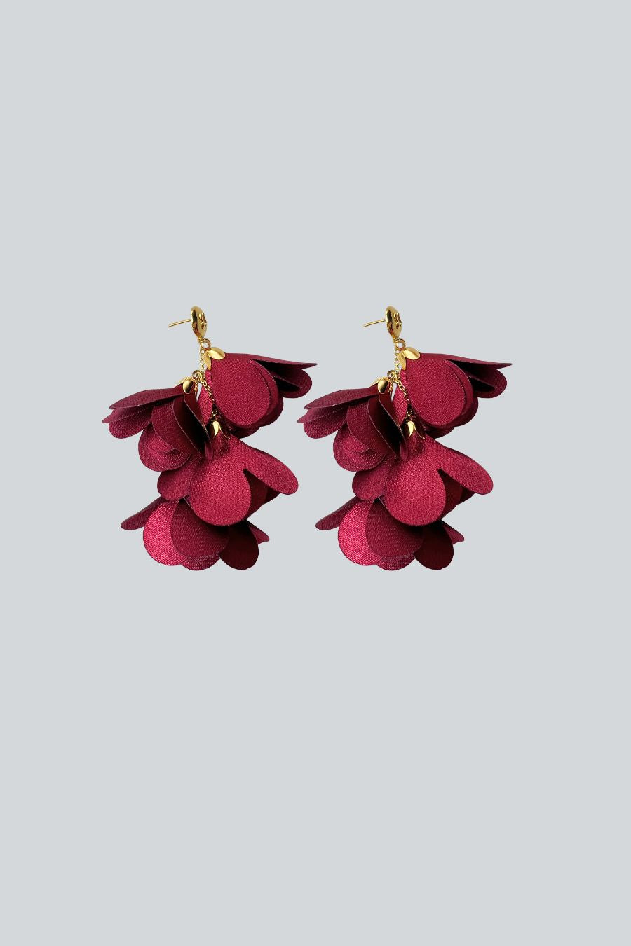 ARETES 4 FLORES VINO