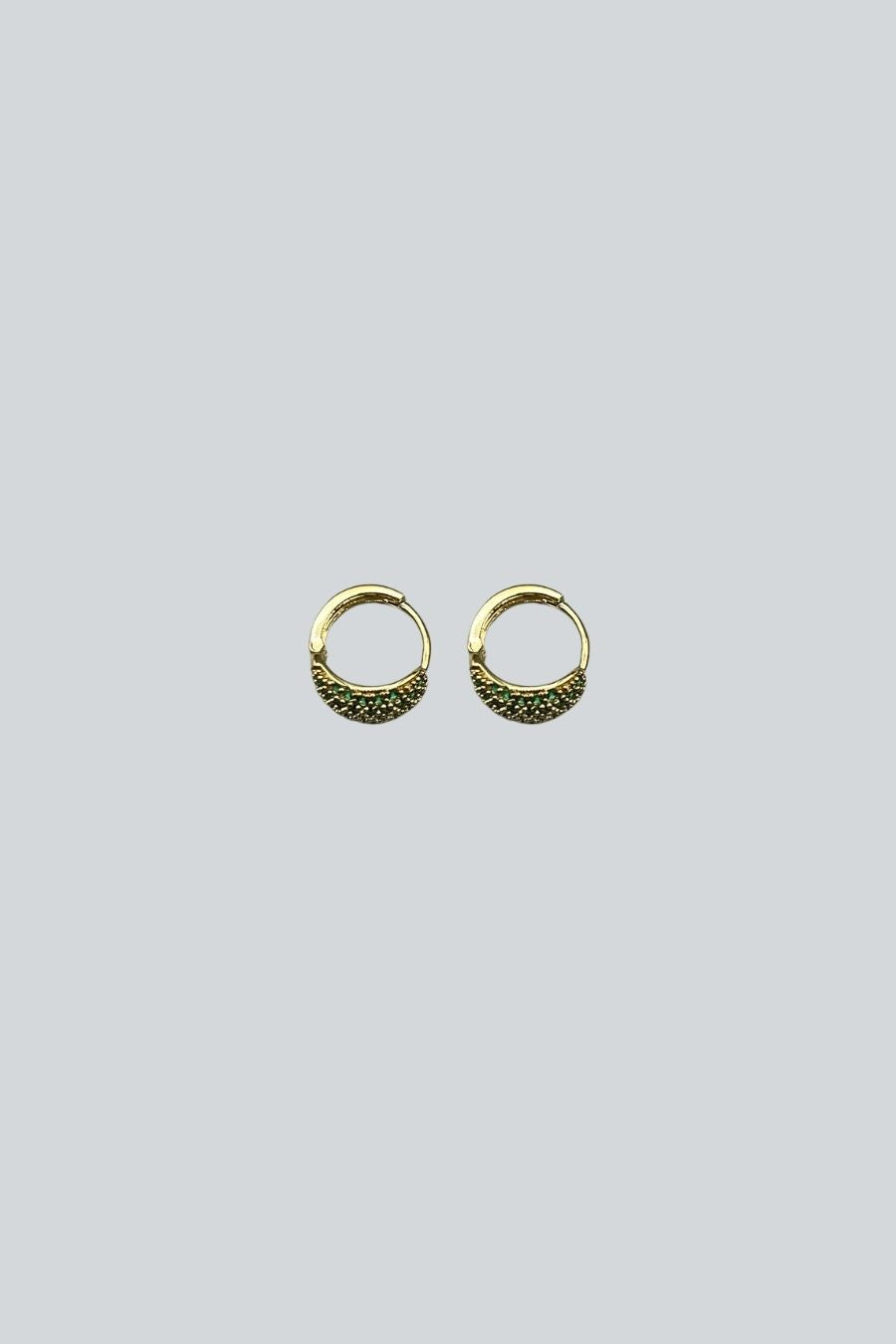 ARETES BOLD DOME CRISTALES VERDES