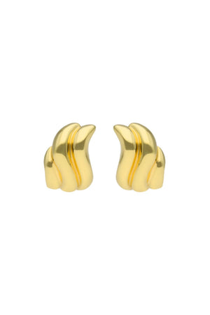 Aretes de oro con forma curva y relieve UGGA Juliet Aurel