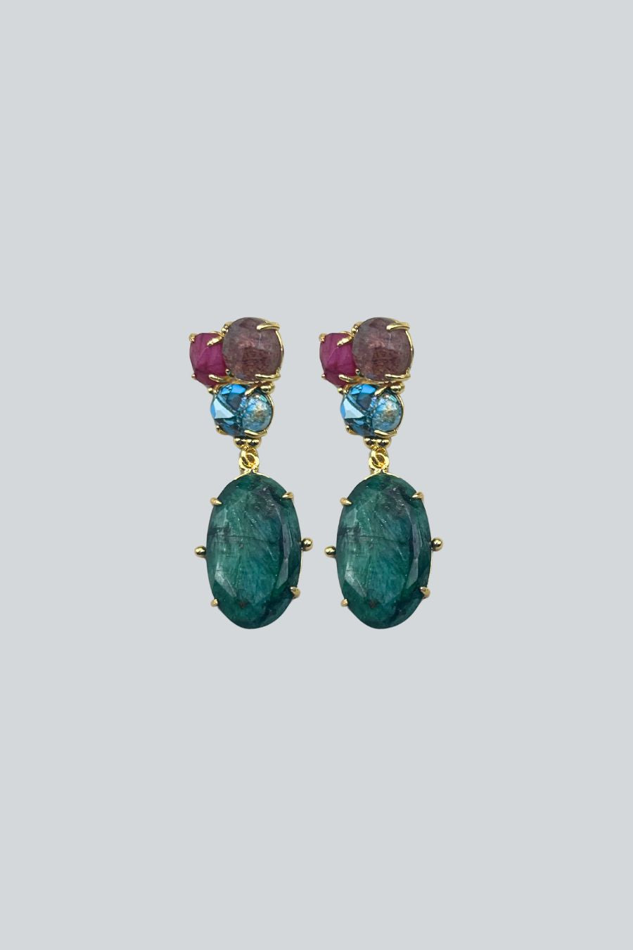 ARETES TRES Y PIEDRA C