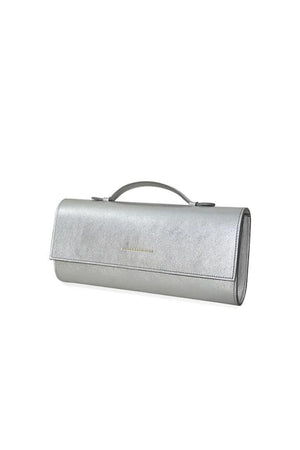 Bolso Baguette plata con asa desmontable UGGA Oriana Rodriguez