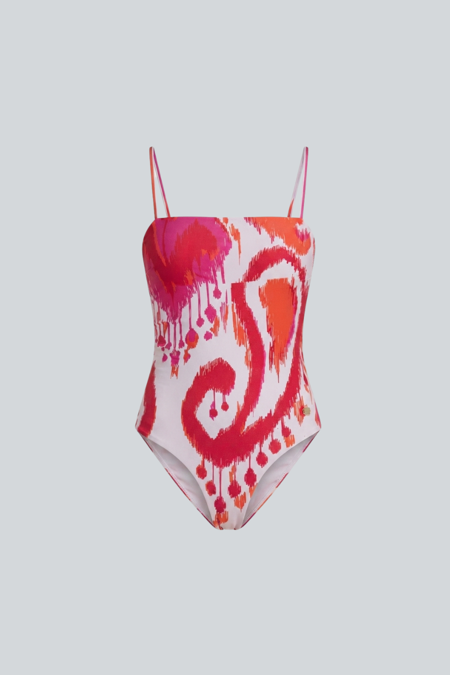 Traje de baño Balandra Maui de una pieza con estampado paisley naranja SG ELEAZAR