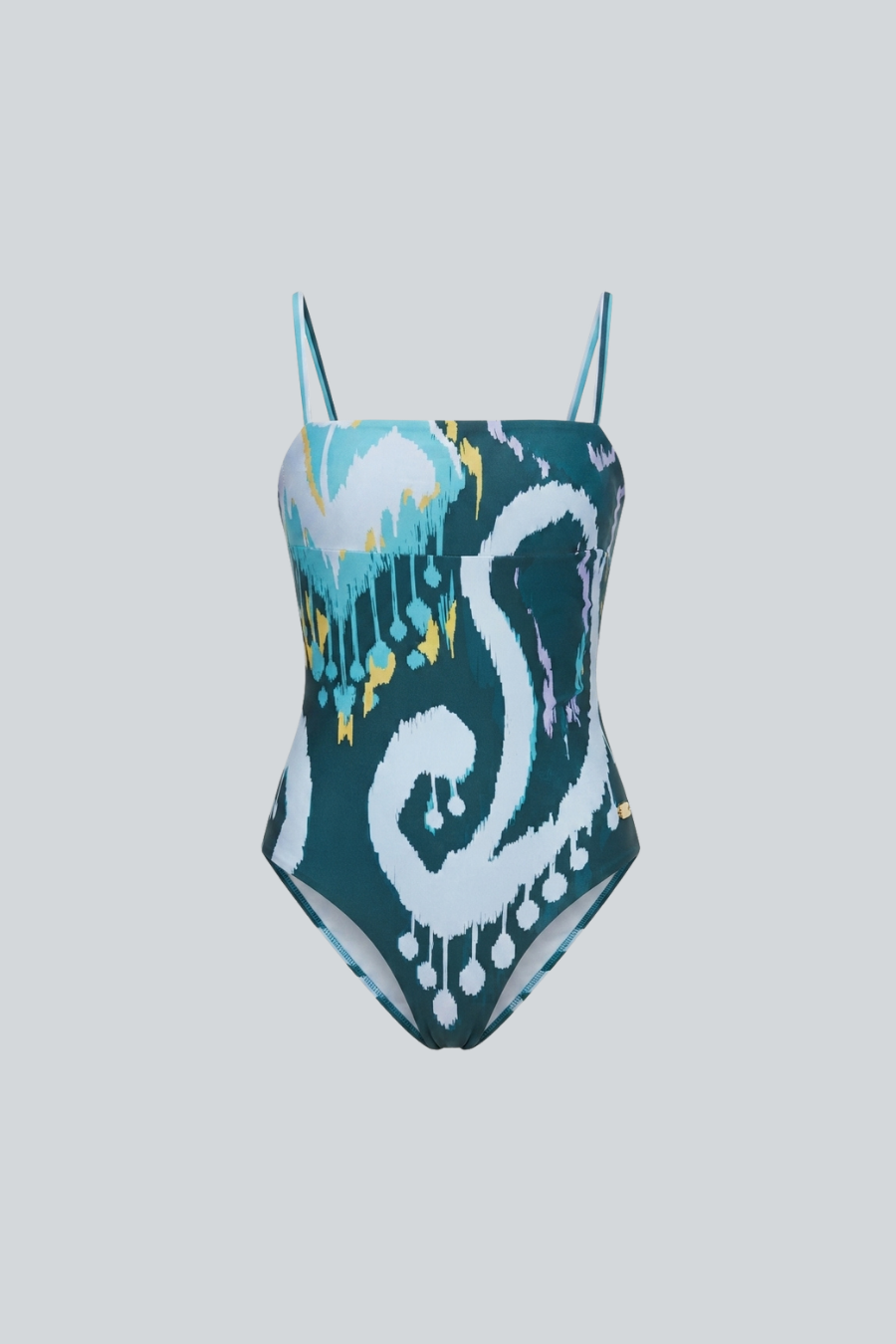 Traje de baño Balandra Maui de una pieza con estampado paisley azul SG ELEAZAR