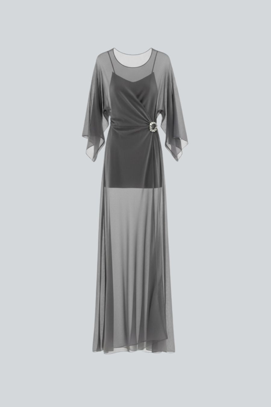 VESTIDO LARGO BASALTINA SILK