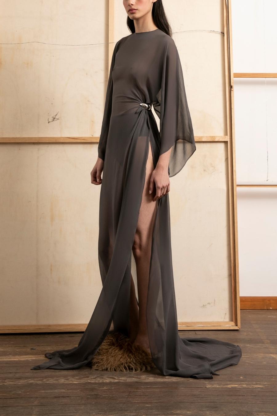 VESTIDO LARGO BASALTINA SILK