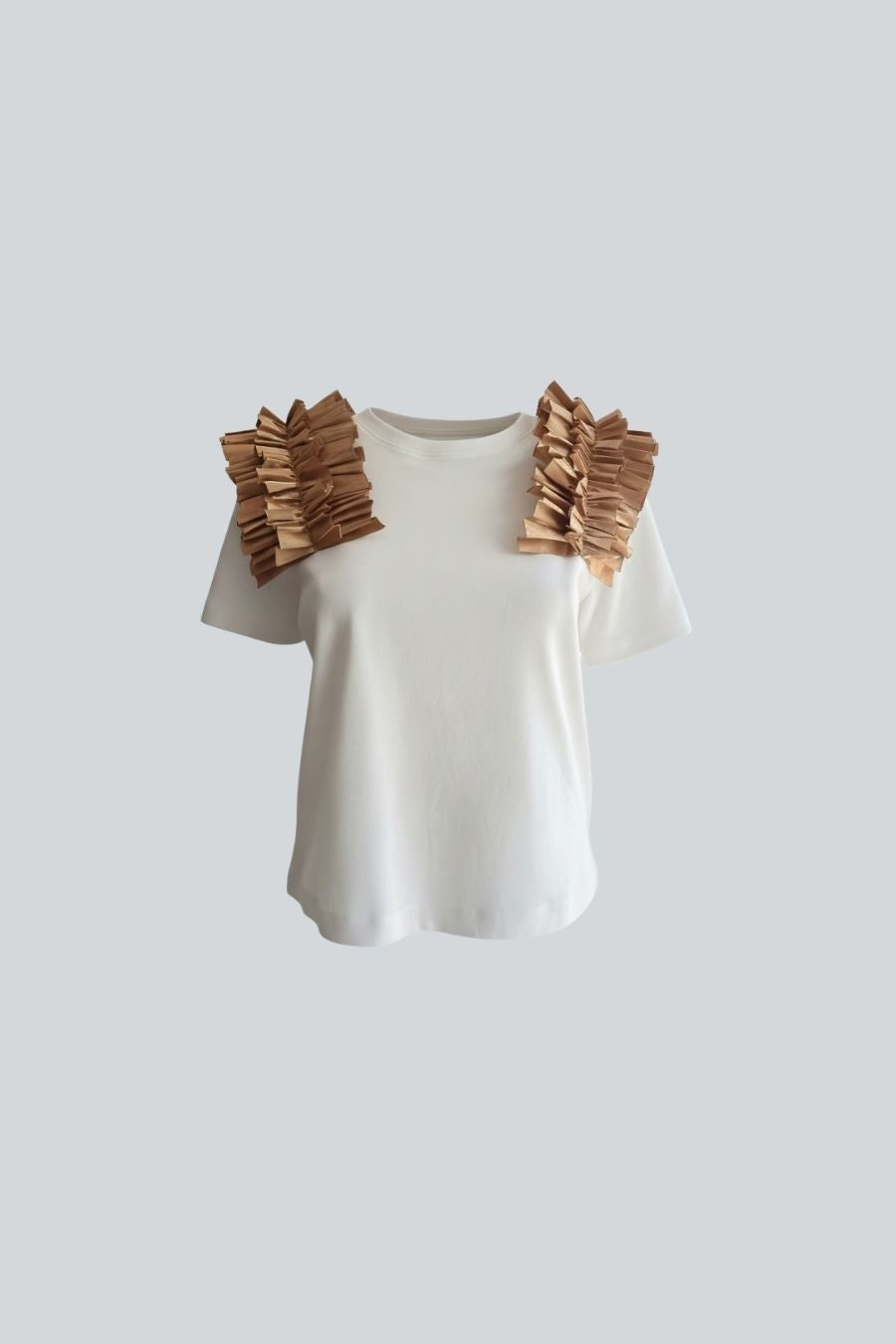 BLUSA HOMBRERAS DORADAS