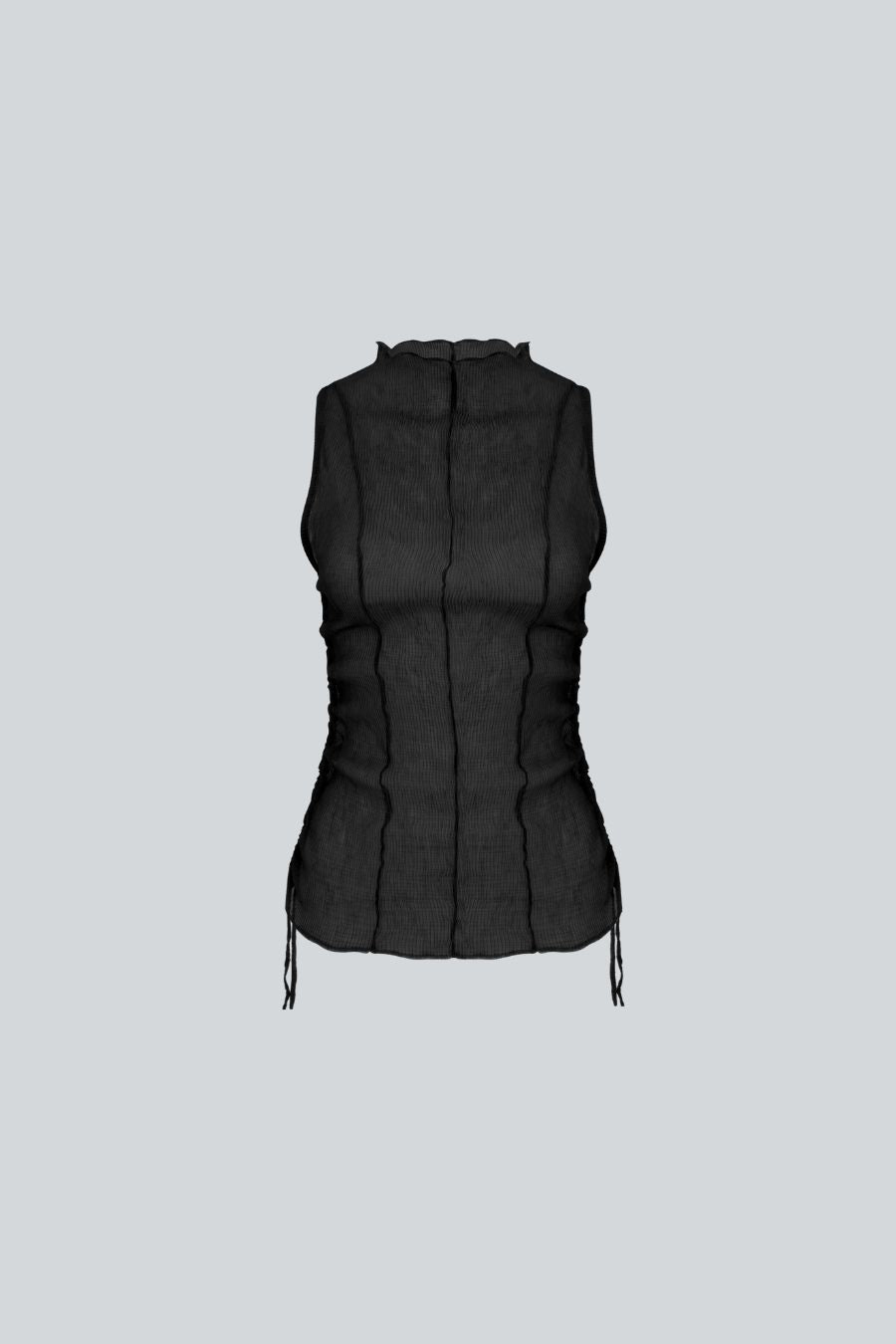 Blusa sin mangas de escote alto