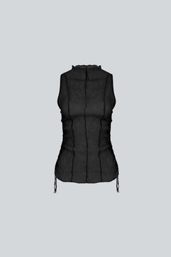 Blusa sin mangas de escote alto