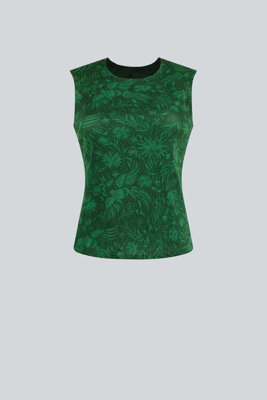 Blusa verde sin mangas