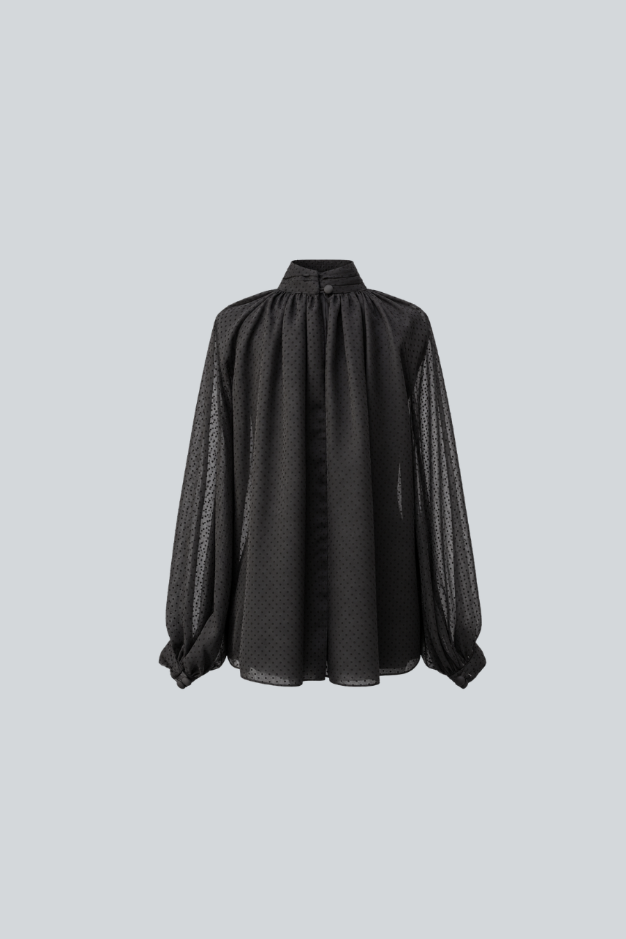 Blusa Eloisa de Jeanette Toscano vista por detrás con silueta holgada y mangas amplias