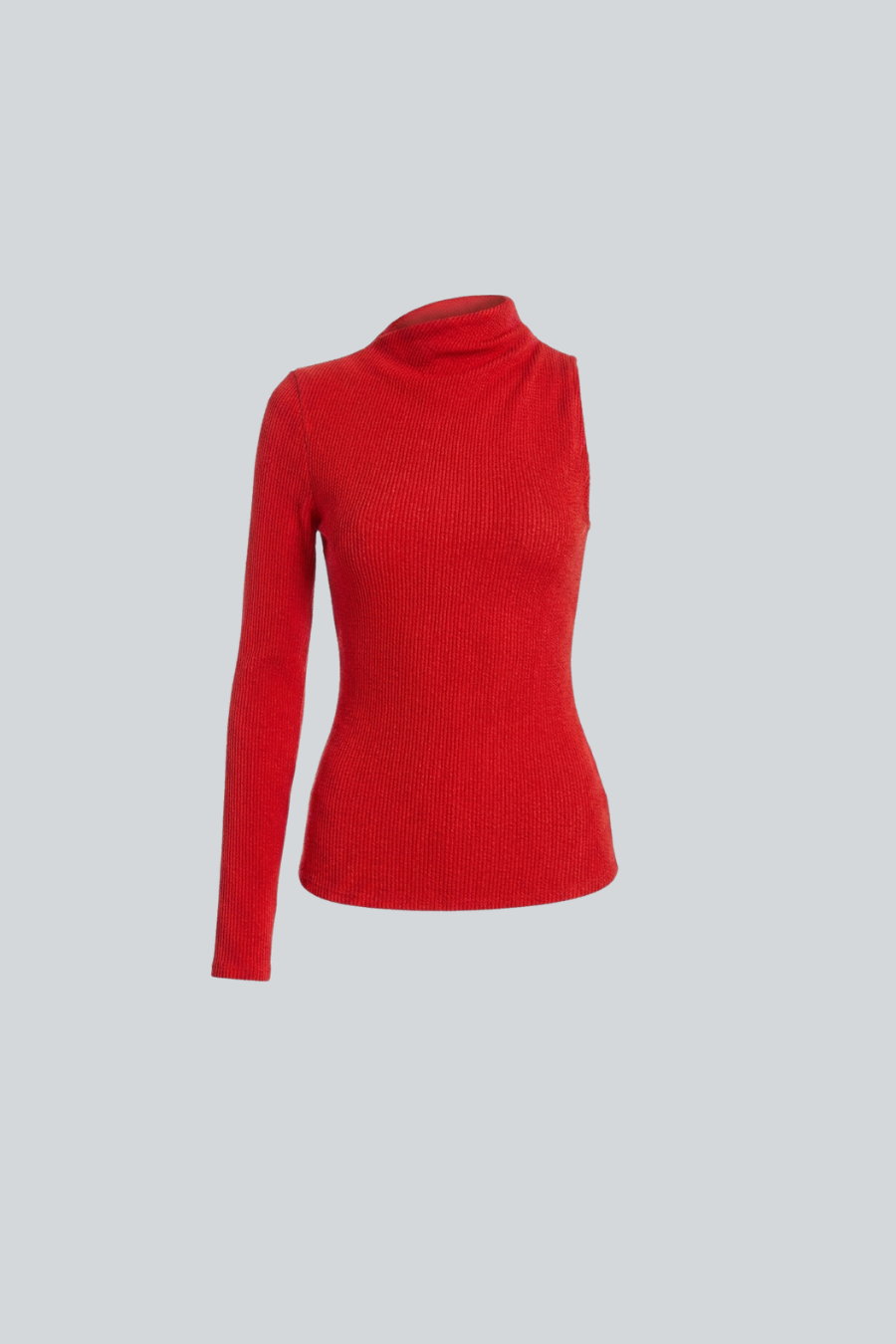 BLUSA UNA MANGA CUELLO ALTO