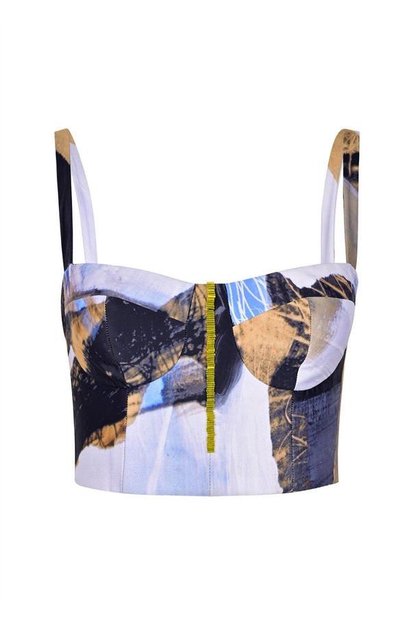 Bustier estampado con tirantes UGGA Sandra Weil