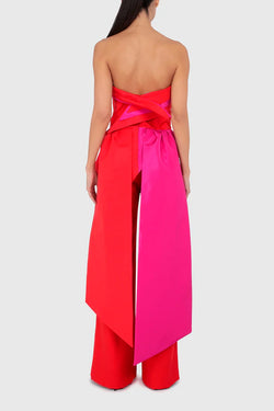 Maxi bustier con tiras Raquel Orozco Ugga