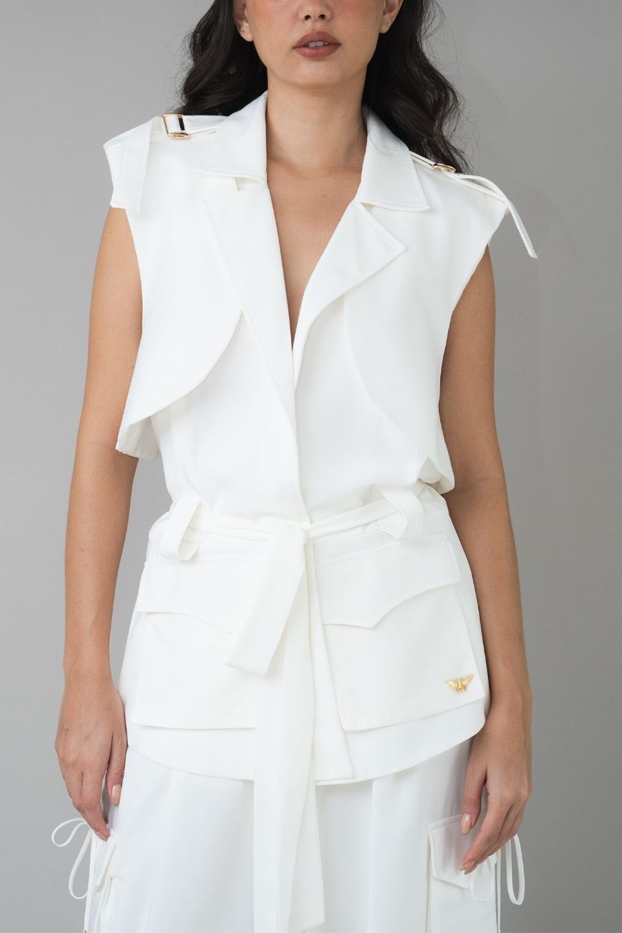 CHALECO MELENNE VEST BLANCO