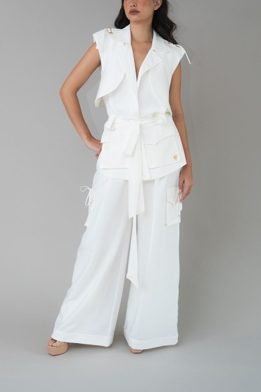 CHALECO MELENNE VEST BLANCO