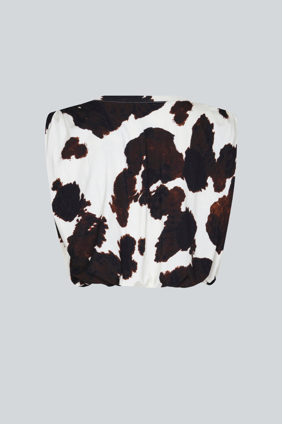 Blusa sin mangas con estampado vaca de PADOVA, vista posterior.