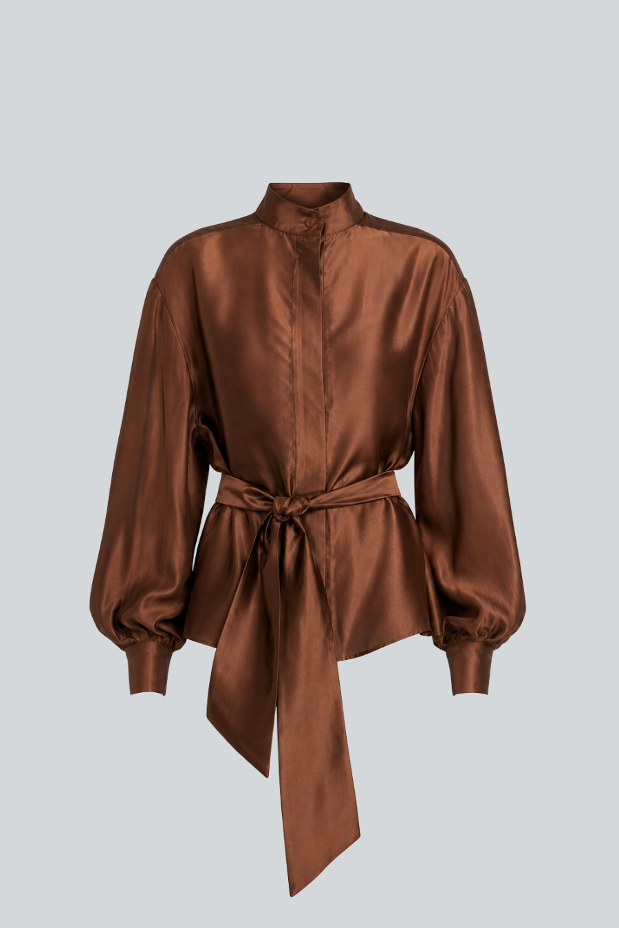 Chaqueta Harmonie translúcida con cinturón de lazo de Entos.  