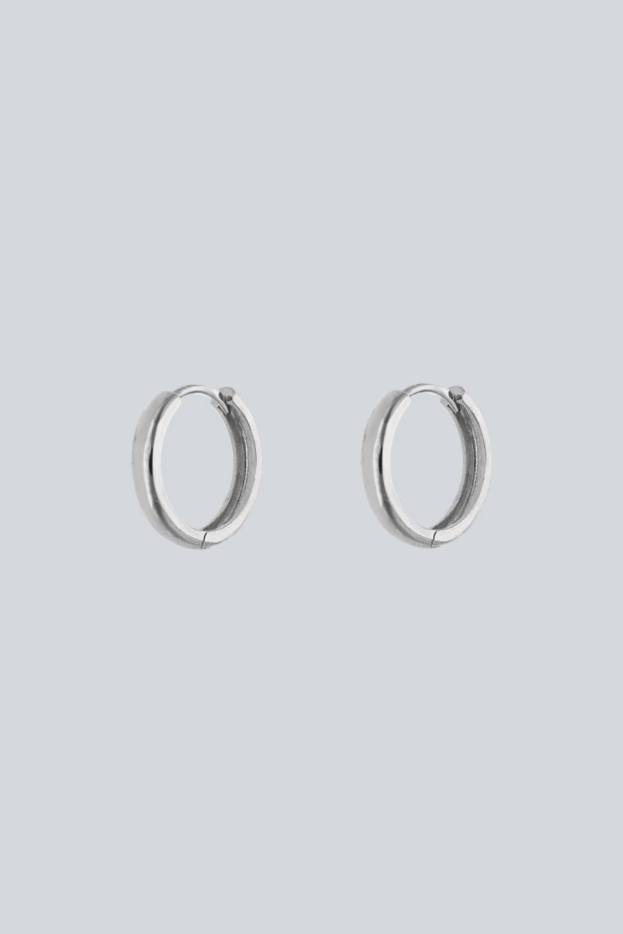 aretes oro blanco circularres