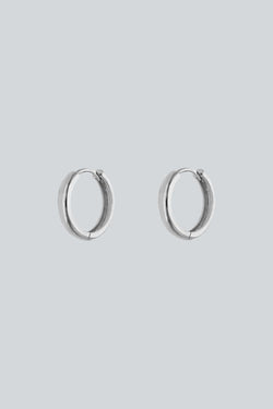 aretes oro blanco circularres