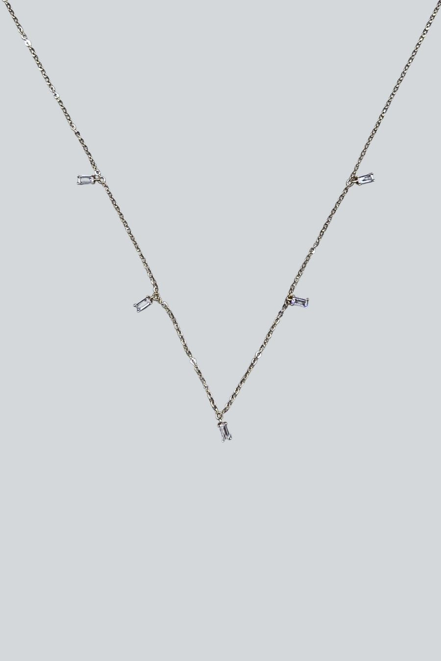 COLLAR BAGUETTE ZIRCOIN