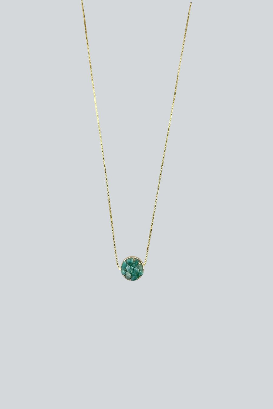 COLLAR MINI CIRCULO RESINADO