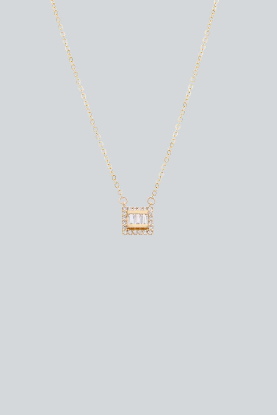 COLLAR ROUND AND BAGUETTE