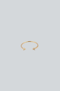 ANILLO DOUBLE CRYSTALS CUFF