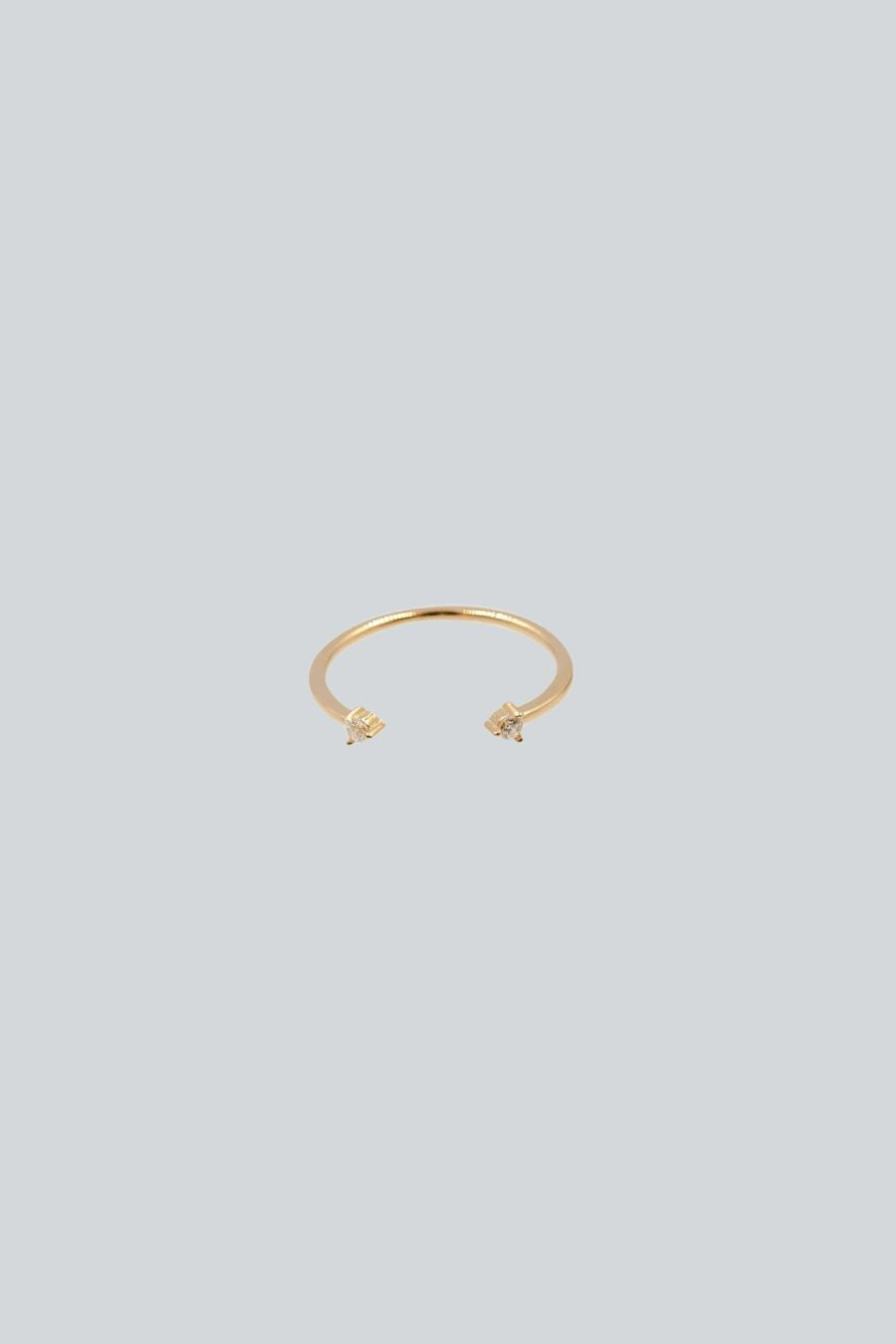 ANILLO DOUBLE CRYSTALS CUFF