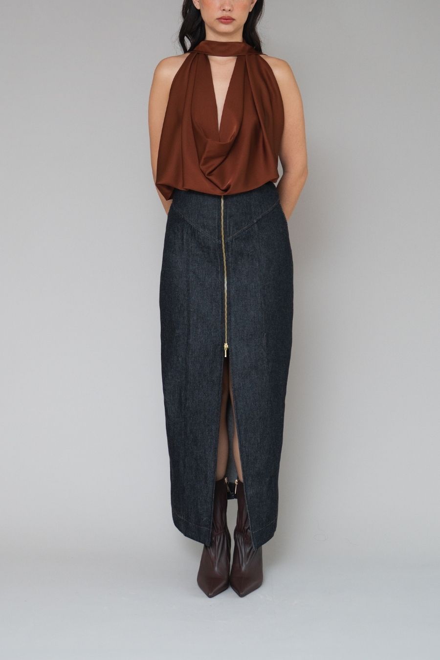 BLUSA LUNARA MARRÓN