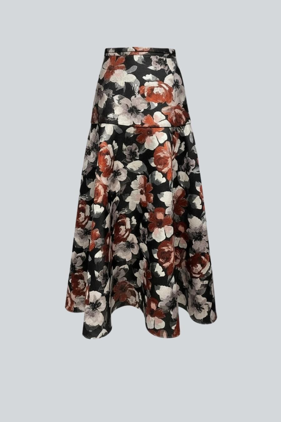 FALDA FIORELLA MARRON