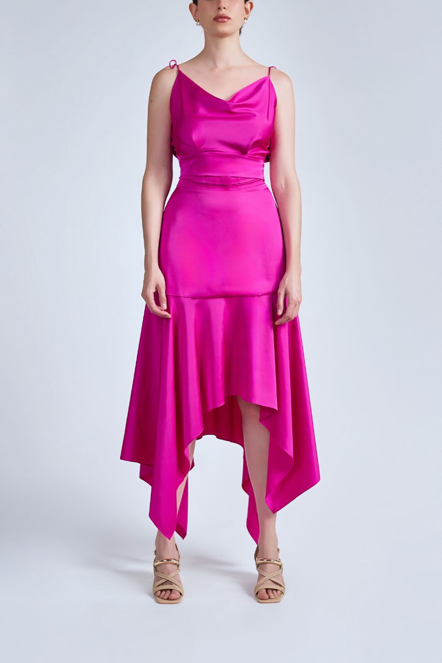 TOP DRAPEADO ROSA