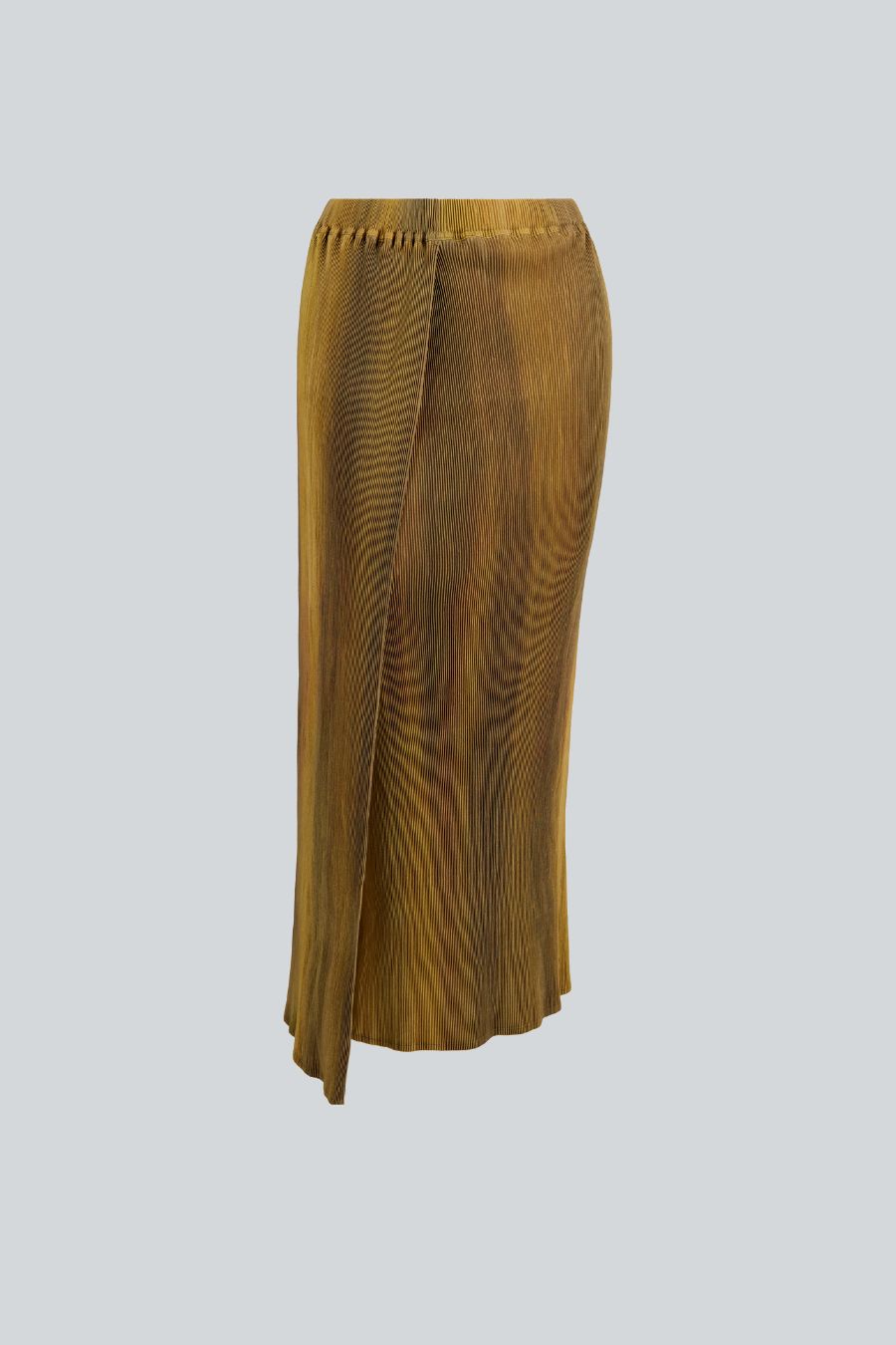 falda recta midi naranja