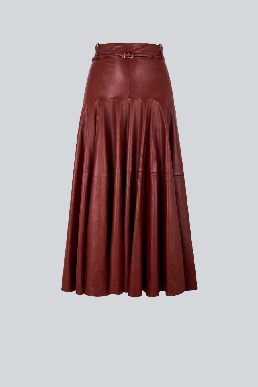 Unapologetic Skirt, falda de piel de tiro alto con silueta escultórica hi-low