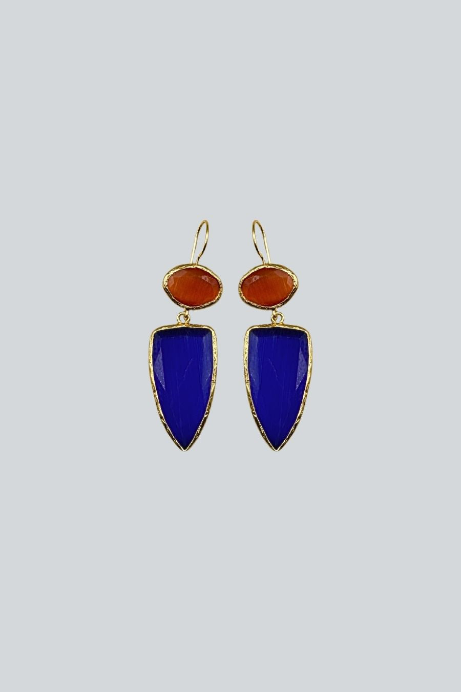 ARETES FLECHA CIRCULO AZUL
