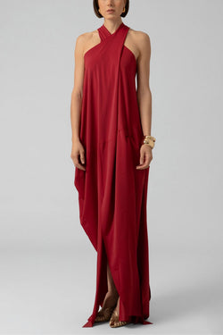 VESTIDO HALTER CRUZADO