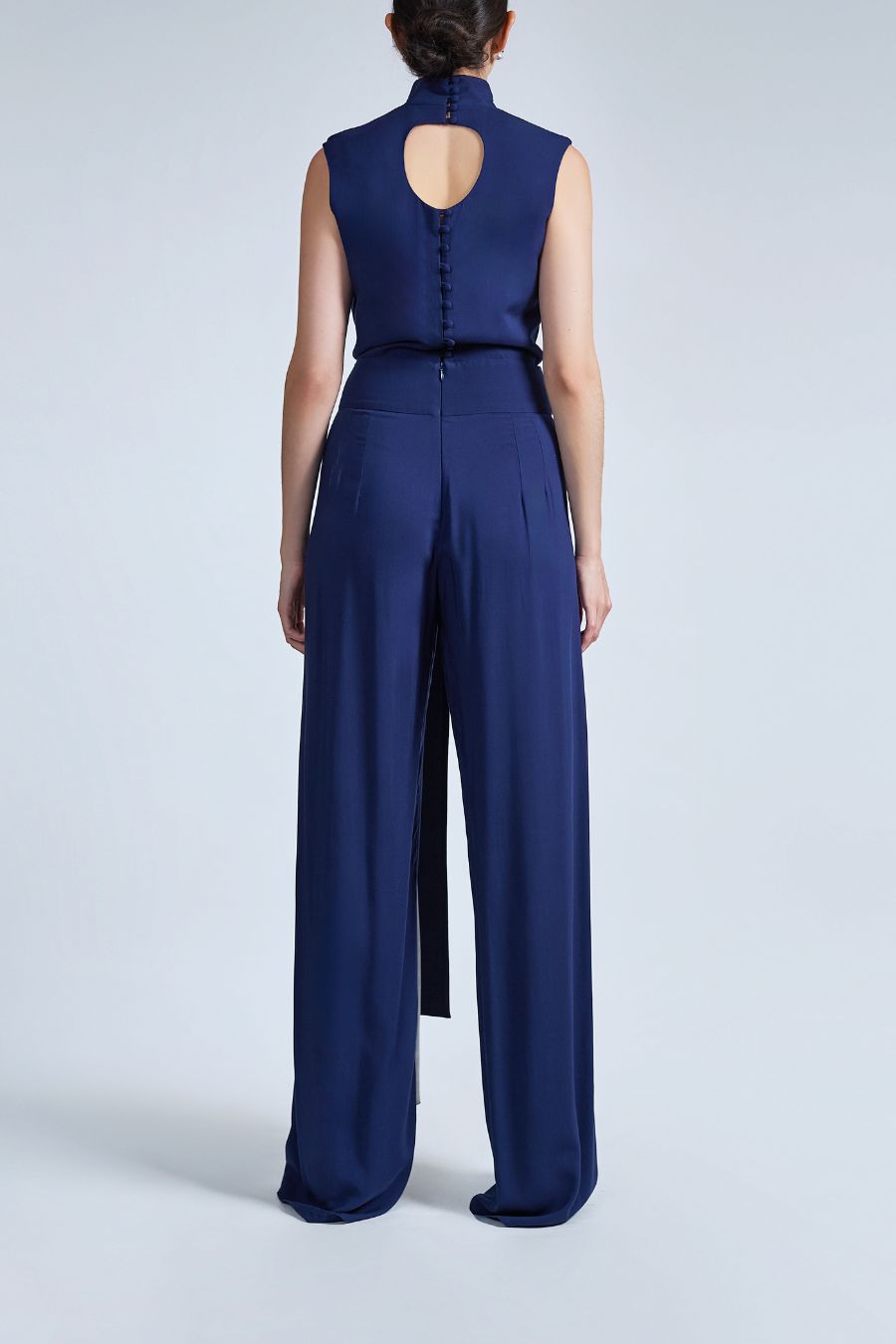 jumpsuit sin mangas azul