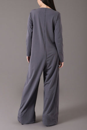 Jumpsuit gris amplio UGGA Mala