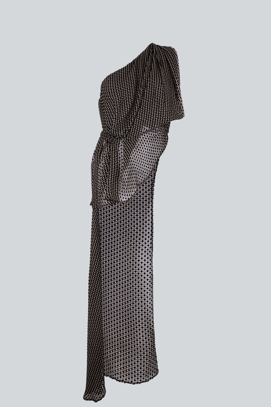 Nova Blouse, top asimétrico de un solo hombro con drapeado escultórico 