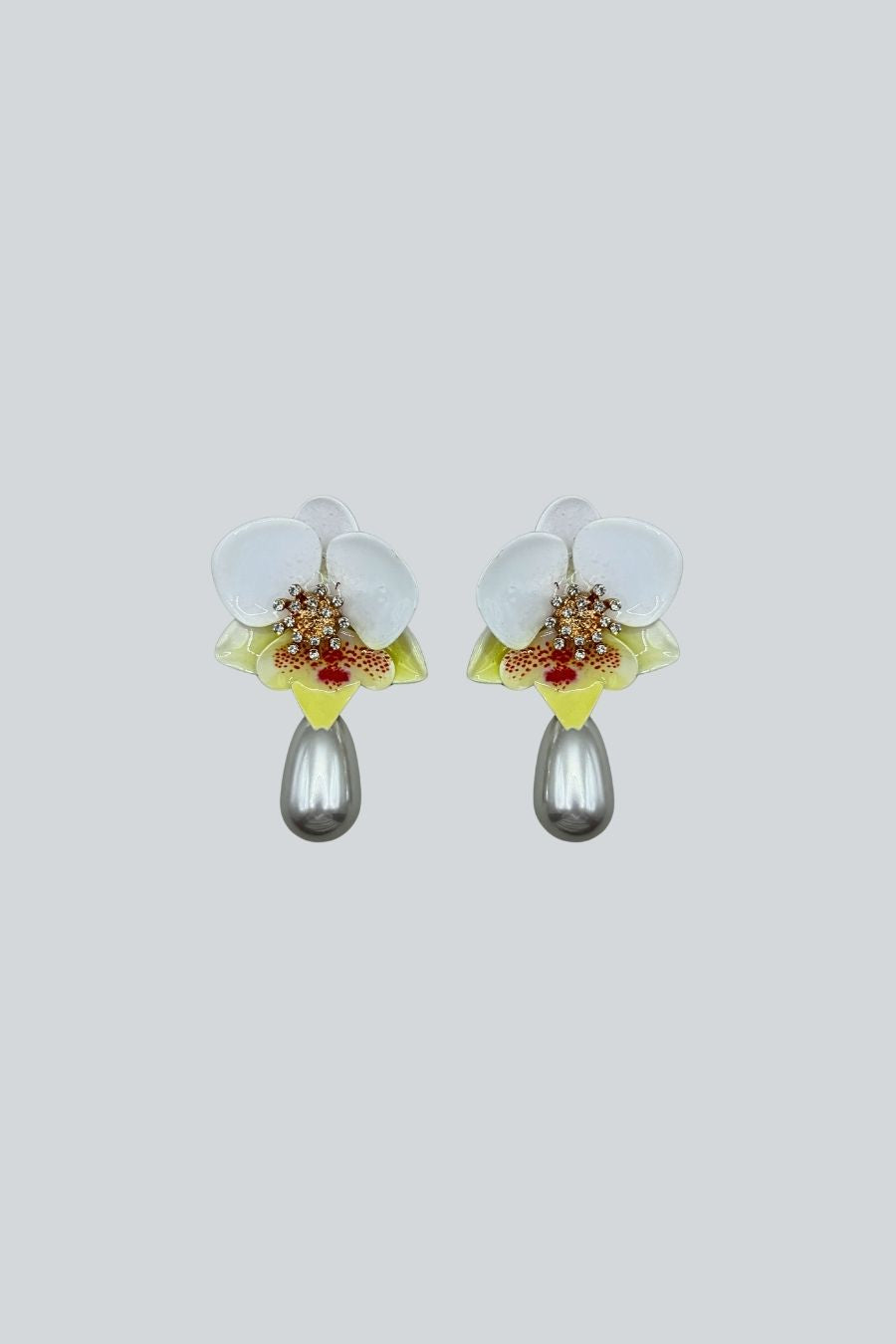 ARETES ORQUIDEA MINI BLANCA