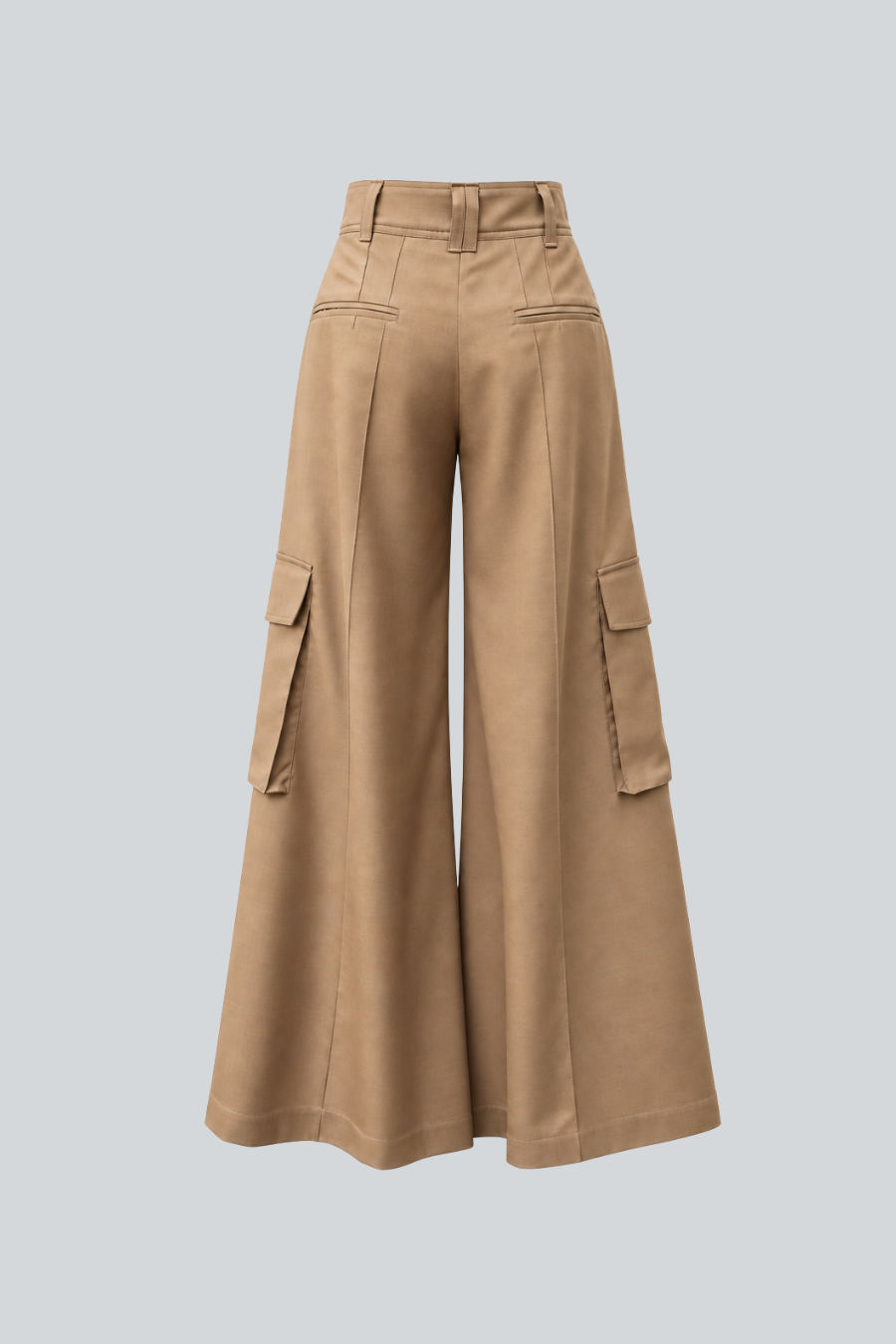 Pantalón cargo de silueta amplia y tiro alto Jeanette Toscano
