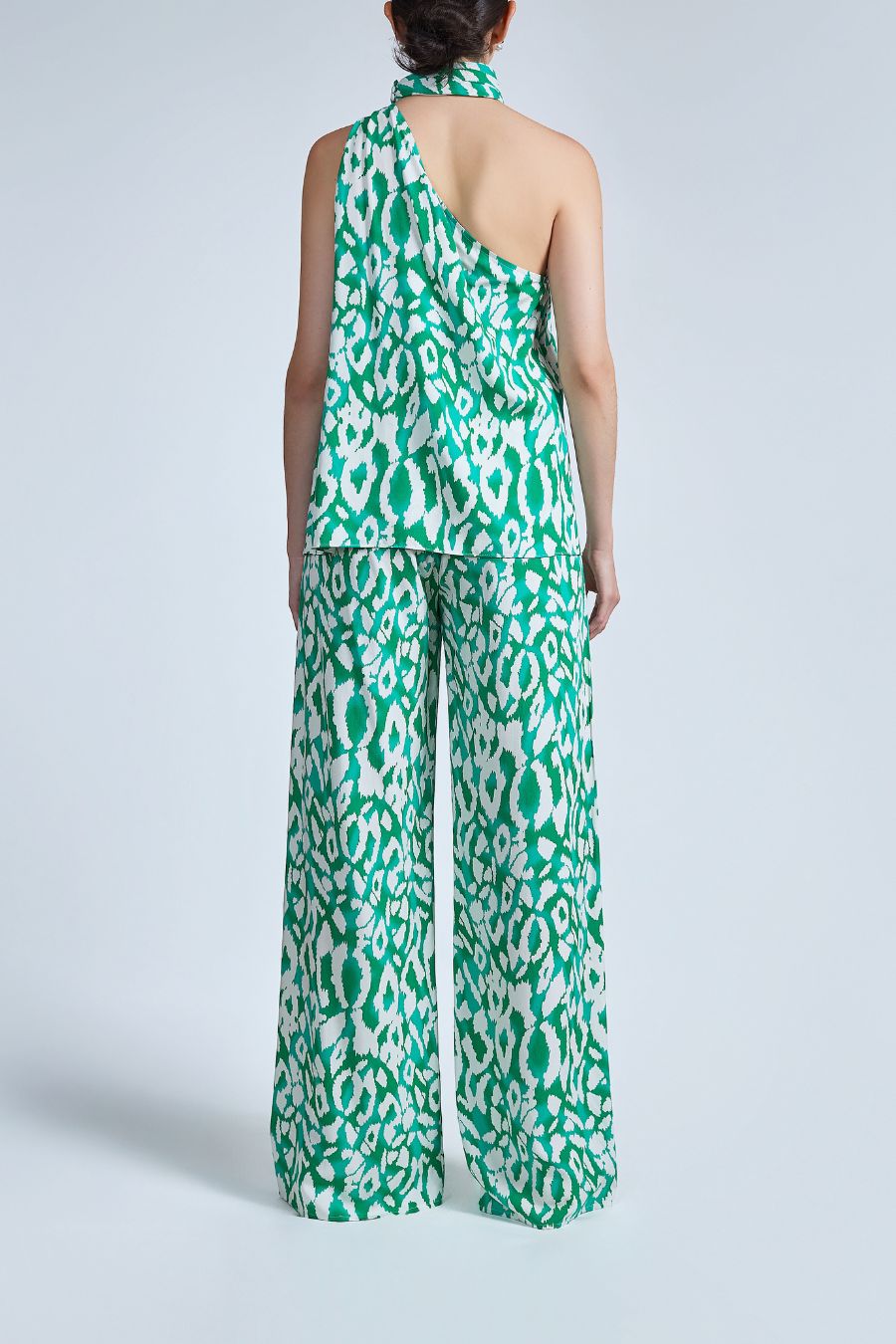 pantalon tiro alto verde